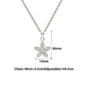 Silver Lily Pendant with Chain