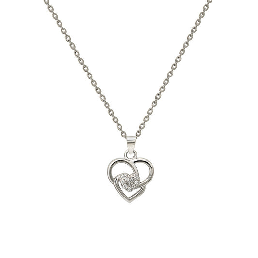 Silver Adore Me Pendant with Chain