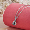 Silver 6 mm Turkish Evil Eye Pendant with Chain