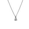 Silver 6 mm Turkish Evil Eye Pendant with Chain