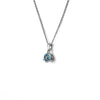 Silver 8 mm Turkish Evil Eye Pendant with Chain