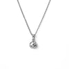Silver 8 mm Turkish Evil Eye Pendant with Chain