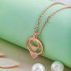 Rose Gold Love Ringelet Pendant with Chain