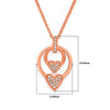 Rose Gold Love Ringelet Pendant with Chain