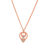 Rose Gold Love Ringelet Pendant with Chain