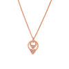 Rose Gold Love Ringelet Pendant with Chain