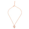 Rose Gold Love Ringelet Pendant with Chain