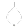 Silver Moonlit Pendant with Link Chain