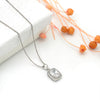 Silver Prism Pendant with Box Chain