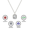 Silver Prism Pendant with Box Chain