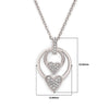 Silver Love Ringelet Pendant with Chain