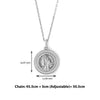 Silver Victorian Coin Pendant with Chain