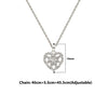 Silver Heartfelt Pendant with Chain
