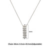 Silver Luminary Pendant with Box Chain