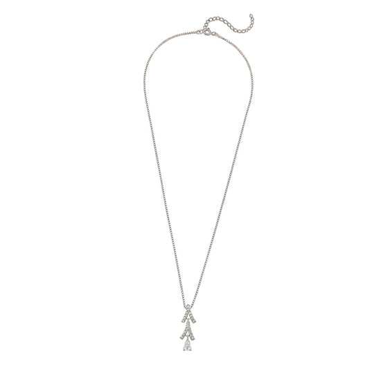 Buy the Silver Trifecta Pendant with Box Chain - Silberry