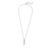 Silver Trifecta Pendant with Box Chain