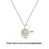 Silver Crescent Pendant with Chain
