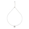 Silver Orchid Pendant with Chain