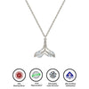 Silver Elegant Mermaid Pendant with Chain