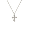 Silver Serene Cross Pendant with Chain