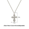 Silver Serene Cross Pendant with Chain