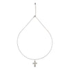 Silver Serene Cross Pendant with Chain