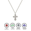 Silver Serene Cross Pendant with Chain