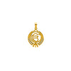 18k Gold plated Ik Onkar Pendant