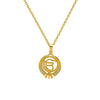 18k Gold plated Ik Onkar Pendant with Chain