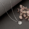 Silver Tiny Wheel Pendant with Chain