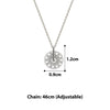 Silver Tiny Wheel Pendant with Chain