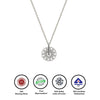 Silver Tiny Wheel Pendant with Chain