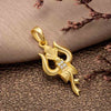 18k Gold plated Trishul Pendant