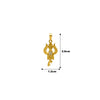 18k Gold plated Trishul Pendant