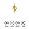 18k Gold plated Trishul Pendant