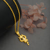 18k Gold plated Trishul Pendant with Chain