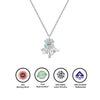Silver Pearl Bouquet Pendant with Chain