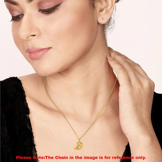 18k Gold plated Om Shivling Pendant