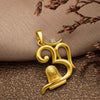 18k Gold plated Om Shivling Pendant
