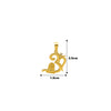 18k Gold plated Om Shivling Pendant