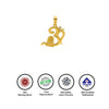 18k Gold plated Om Shivling Pendant