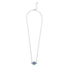 Silver Vibrant Evil Eye Necklace
