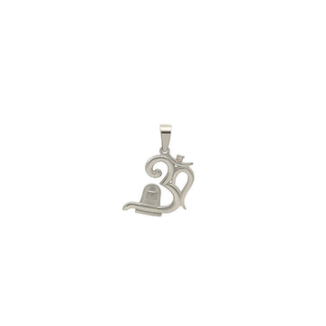 Silver Om Shivling Pendant