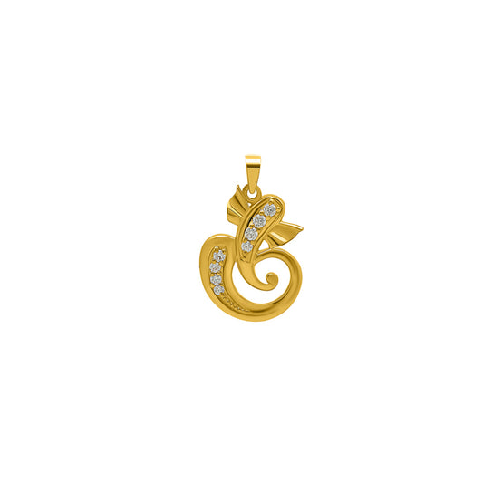 18k Gold plated Ganesha Glow Pendant