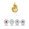 18k Gold plated Ganesha Glow Pendant