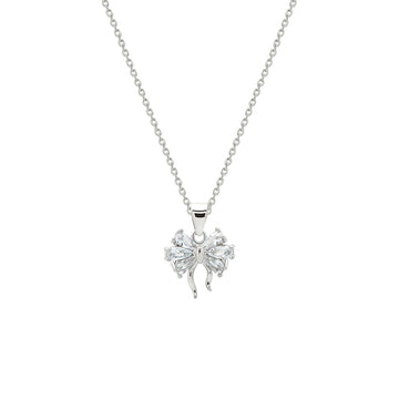 Silver Butterfly Pendant with Chain