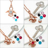 Rose Gold Angelic Turtle Pendant with Chain (5 in 1 Crystal)