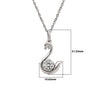 Silver Swan Pendant with Chain (5 in 1 Crystal)