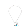 Silver Swan Pendant with Chain (5 in 1 Crystal)