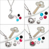 Silver Swan Pendant with Chain (5 in 1 Crystal)